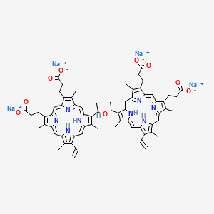 molecular formula C68H66N8Na4O9 B12373322 Sinoporphyrin (sodium) 