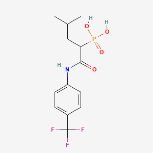 molecular formula C13H17F3NO4P B12373345 Elastase LasB-IN-1 