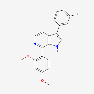 molecular formula C21H17FN2O2 B12373379 Antiproliferative agent-37 