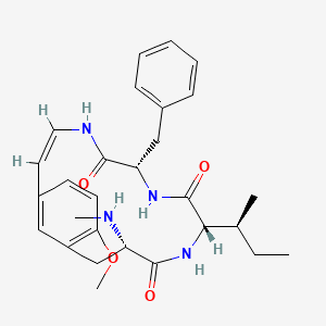 molecular formula C28H36N4O4 B1237346 Mucronine B CAS No. 38840-26-5