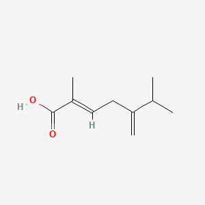 molecular formula C10H16O2 B1237349 trans-2-Methyl-5-isopropylhexa-2,5-dienoic acid CAS No. 65860-54-0