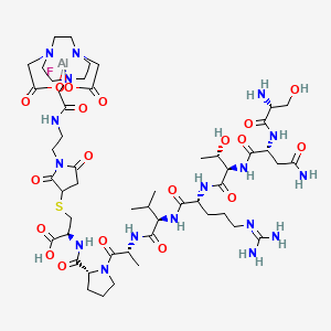 molecular formula C51H83AlFN17O19S B12373501 AlF-NOTA-c-d-VAP 