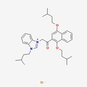 molecular formula C34H45BrN2O3 B12373541 MHJ-627 