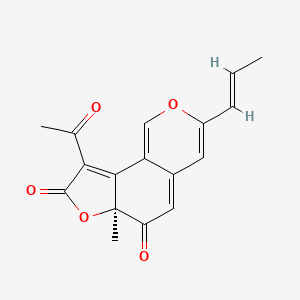 molecular formula C17H14O5 B1237355 Trichoflectin CAS No. 203257-87-8