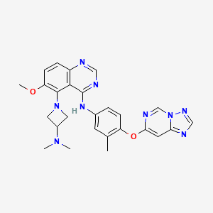 molecular formula C26H27N9O2 B12373620 hERG-IN-2 