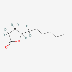 molecular formula C10H18O2 B12373647 Gamma-decalactone-d7 