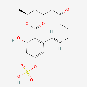molecular formula C18H22O8S B1237365 Zearelenone-4-sulfate 