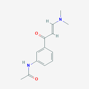 molecular formula C13H16N2O2 B123737 N-{3-[(2E)-3-(dimethylamino)prop-2-enoyl]phenyl}acetamide CAS No. 1227694-86-1