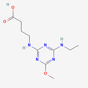 molecular formula C10H17N5O3 B12373727 Simeton-acetic acid 