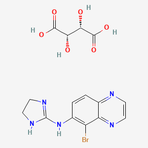 molecular formula C15H16BrN5O6 B1237373 布林莫尼丁 D 酒石酸盐 CAS No. 1400635-36-0