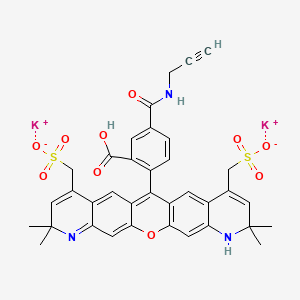 molecular formula C36H31K2N3O10S2 B12373746 AF 568 alkyne 