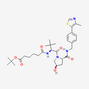 molecular formula C32H46N4O6S B12373786 VH032-C3-Boc 