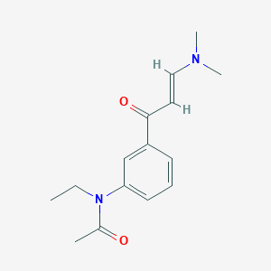(E)-N-(3-(3-(dimethylamino)acryloyl)phenyl)-N-ethylacetamide