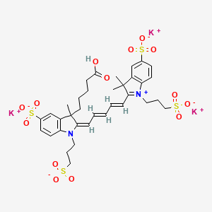 molecular formula C35H41K3N2O14S4 B12373805 AF 647 carboxylic acid 