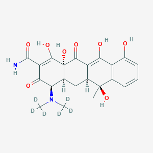 molecular formula C22H24N2O8 B12373813 4-Epitetracycline-d6 