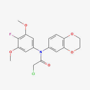 molecular formula C18H17ClFNO5 B12373823 Gpx4-IN-5 