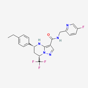 molecular formula C22H21F4N5O B12373882 GSK572A 