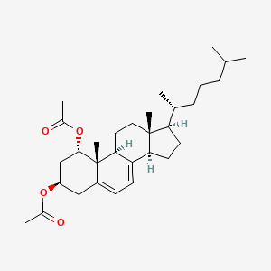 molecular formula C31H48O4 B1237389 Cholesta-5,7-diene-1alpha,3beta-diyl diacetate CAS No. 41461-10-3