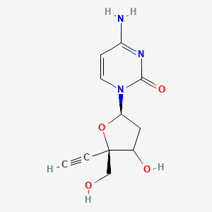 molecular formula C11H13N3O4 B12373897 4'-Ethynyl-2'-deoxycytidine 