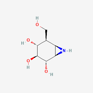 molecular formula C7H13NO4 B12373916 Cyclophellitol aziridine 