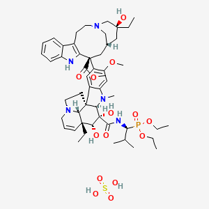 molecular formula C51H74N5O14PS B1237394 Vinxaltine sulfate 