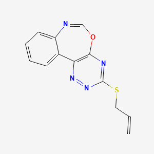 3-(Prop-2-enylthio)-[1,2,4]triazino[5,6-d][3,1]benzoxazepine
