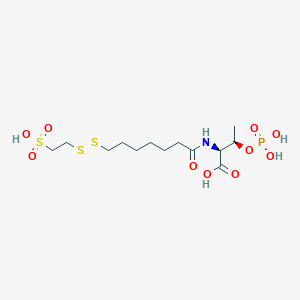 molecular formula C13H26NO10PS3 B1237413 CoM-S-S-CoB 