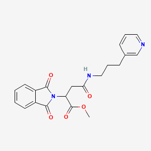 molecular formula C21H21N3O5 B12374272 Tuberculosis inhibitor 10 