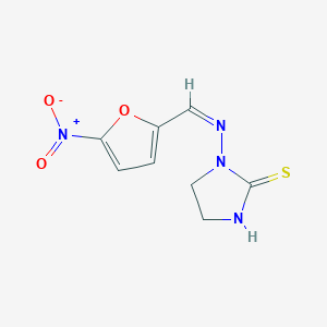 1-[(Z)-(5-nitrofuran-2-yl)methylideneamino]imidazolidine-2-thione