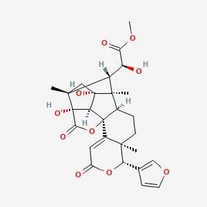 molecular formula C27H30O10 B12374289 Swietemahalactone 