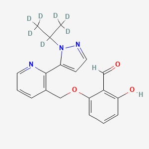 molecular formula C19H19N3O3 B12374349 Voxelotor-d7 