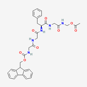 molecular formula C33H35N5O8 B12374363 Fmoc-Gly-Gly-Phe-Gly-NH-CH2-O-CO-CH3 