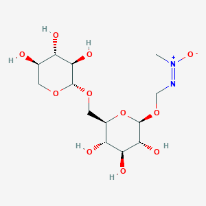(E)-methyl-oxido-[[(2S,3R,4S,5S,6R)-3,4,5-trihydroxy-6-[[(2S,3R,4S,5R)-3,4,5-trihydroxyoxan-2-yl]oxymethyl]oxan-2-yl]oxymethylimino]azanium