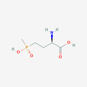 (2R)-2-amino-4-[hydroxy(methyl)phosphoryl]butanoic acid