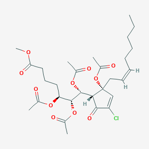 molecular formula C29H41ClO11 B1237451 12S-acetoxy-punaglandin 2 