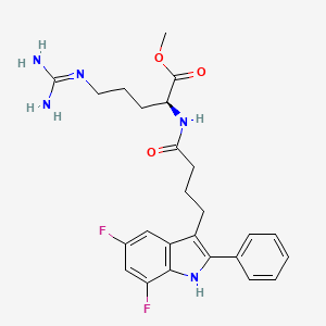 molecular formula C25H29F2N5O3 B1237454 L-803087 