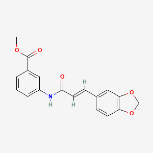 3-(3-Benzo[1,3]dioxol-5-yl-acryloylamino)-benzoic acid methyl ester