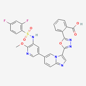 molecular formula C28H18F2N6O6S B12374726 HL-2 