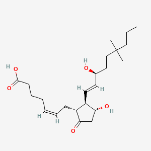 molecular formula C23H38O5 B1237485 18,18,20-Trimethyl-PGE2 CAS No. 80003-51-6