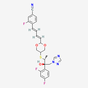 molecular formula C27H25F3N4O3S B1237491 Embeconazole CAS No. 329744-44-7