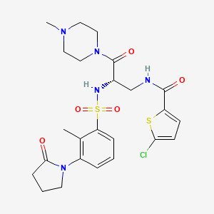 molecular formula C24H30ClN5O5S2 B12374944 SAR107375 CAS No. 1184300-63-7