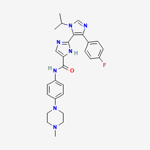 molecular formula C27H30FN7O B12374956 Rentosertib 