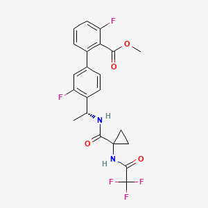 molecular formula C22H19F5N2O4 B12375003 Bradykinin B1 receptor antagonist 1 