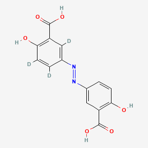 molecular formula C14H10N2O6 B12375024 Olsalazine-d3 