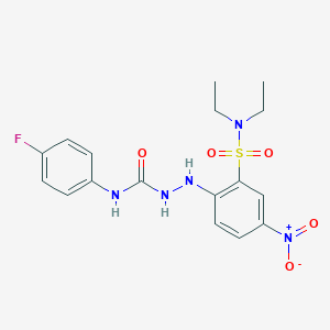 1-[2-(Diethylsulfamoyl)-4-nitroanilino]-3-(4-fluorophenyl)urea