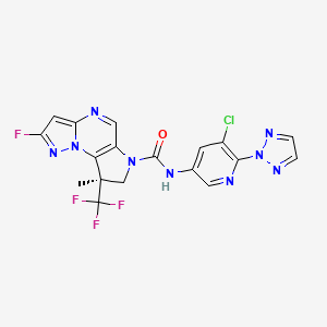 molecular formula C18H12ClF4N9O B12375048 SGR-1505 CAS No. 2661481-41-8