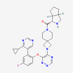 molecular formula C31H35FN8O2 B12375085 Zefamenib CAS No. 2938995-50-5
