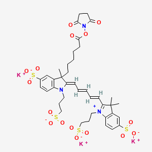 molecular formula C40H46K3N3O16S4 B12375205 AF647-NHS ester (tripotassium) 