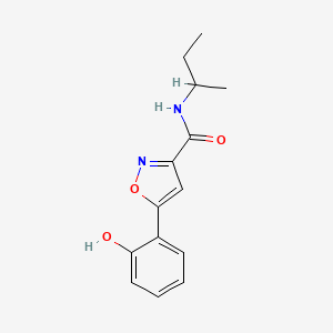 molecular formula C14H16N2O3 B1237522 N-butan-2-yl-5-(6-oxo-1-cyclohexa-2,4-dienylidene)-2H-isoxazole-3-carboxamide 