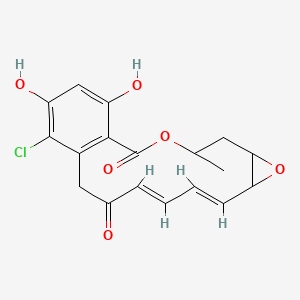 (4S,6R,8R,9Z,11E)-16-Chloro-17,19-dihydroxy-4-methyl-3,7-dioxatricyclo[13.4.0.06,8]nonadeca-1(15),9,11,16,18-pentaene-2,13-dione